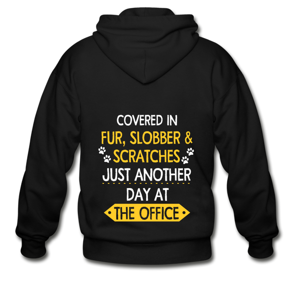 Veterinary - Fur, Slobber, Scratches Unisex Zip Hoodie-Heavy Blend Adult Zip Hoodie | Gildan G18600-I love Veterinary