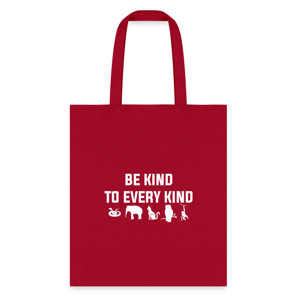 Veterinary - Be kind to every kind Cotton Tote Bag-Tote Bag | Q-Tees Q800-I love Veterinary