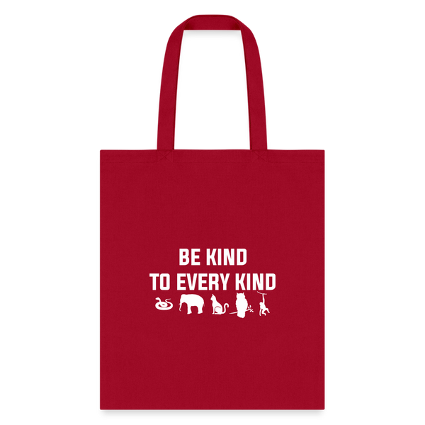 Veterinary - Be kind to every kind Cotton Tote Bag-Tote Bag | Q-Tees Q800-I love Veterinary