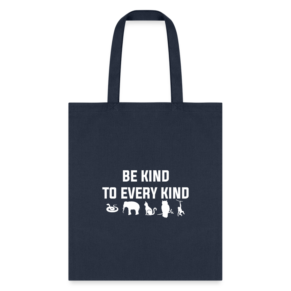 Veterinary - Be kind to every kind Cotton Tote Bag-Tote Bag | Q-Tees Q800-I love Veterinary
