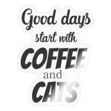 Coffee and Cats Sticker-Sticker-I love Veterinary