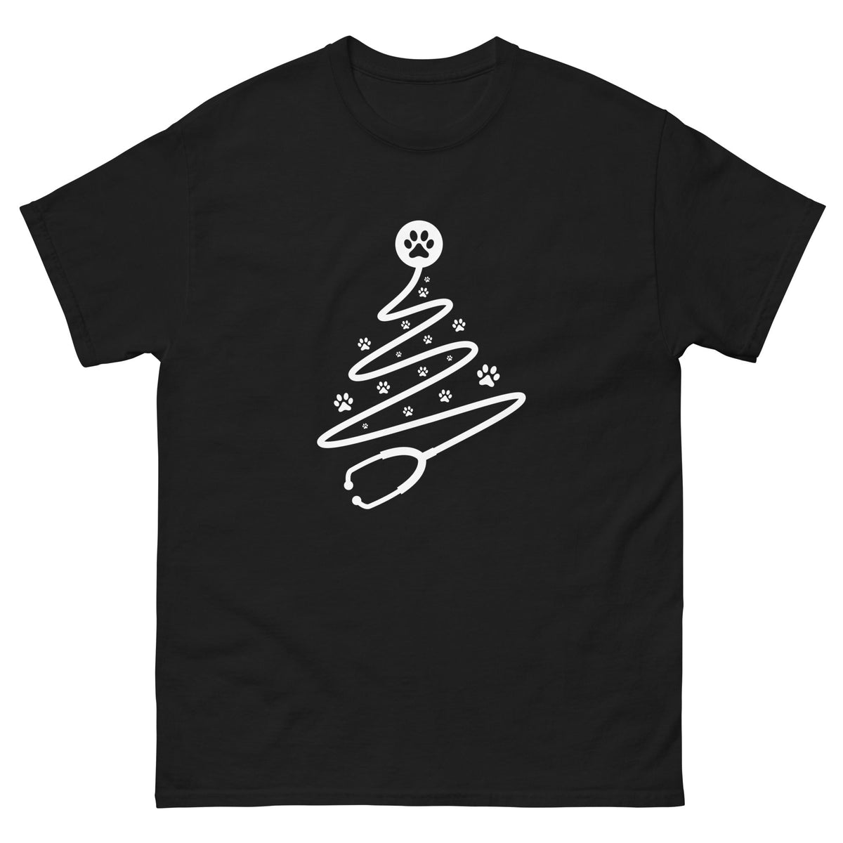 Stethoscope tree Unisex T-shirt-Unisex T-shirt | Gildan 5000-I love Veterinary