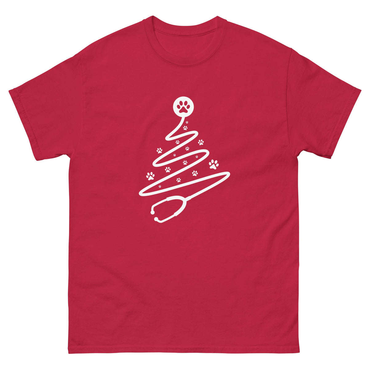 Stethoscope tree Unisex T-shirt-Unisex T-shirt | Gildan 5000-I love Veterinary