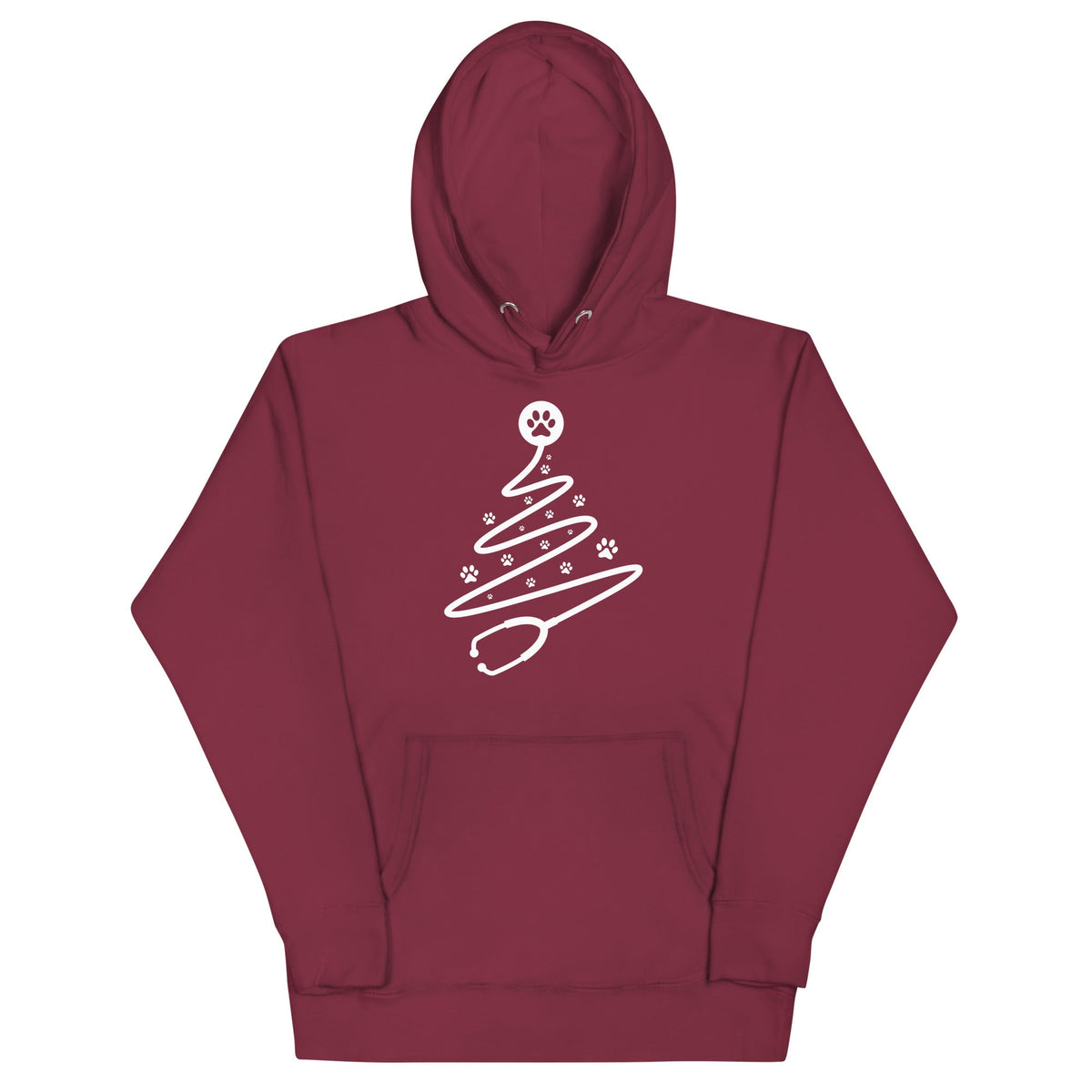 Stethoscope tree Unisex Premium Hoodie-Premium Unisex Hoodie-I love Veterinary