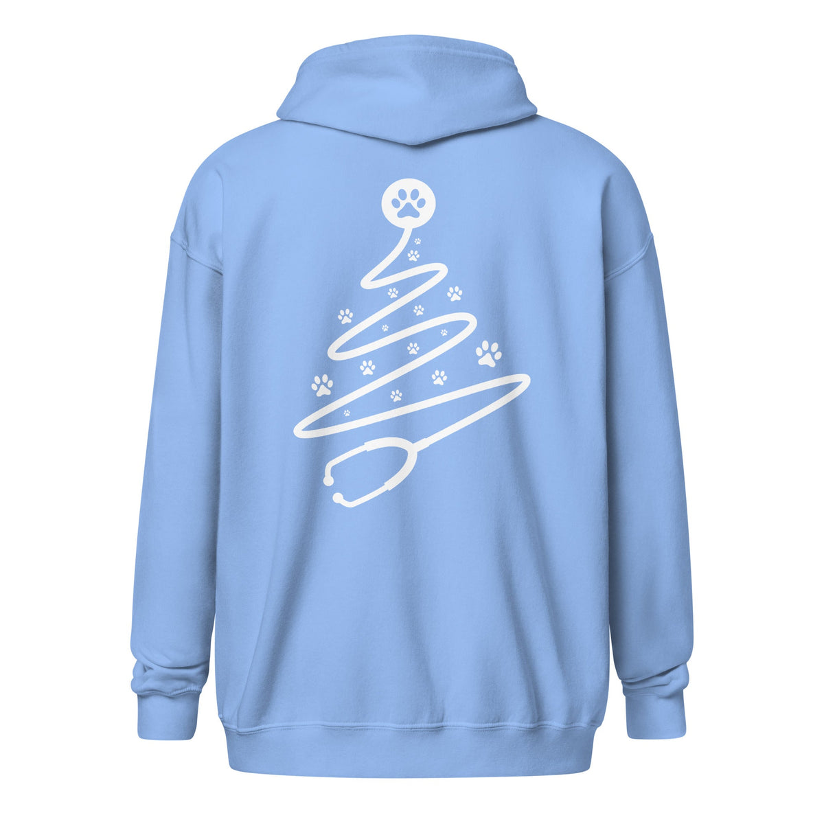 Stethoscope tree Zip Hoodie-Unisex Zip Hoodie | Gildan 18600-I love Veterinary