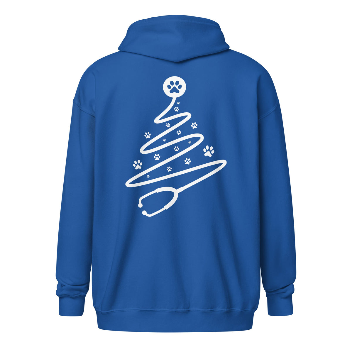 Stethoscope tree Zip Hoodie-Unisex Zip Hoodie | Gildan 18600-I love Veterinary