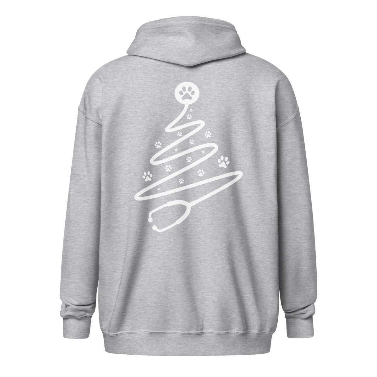 Stethoscope tree Zip Hoodie-Unisex Zip Hoodie | Gildan 18600-I love Veterinary