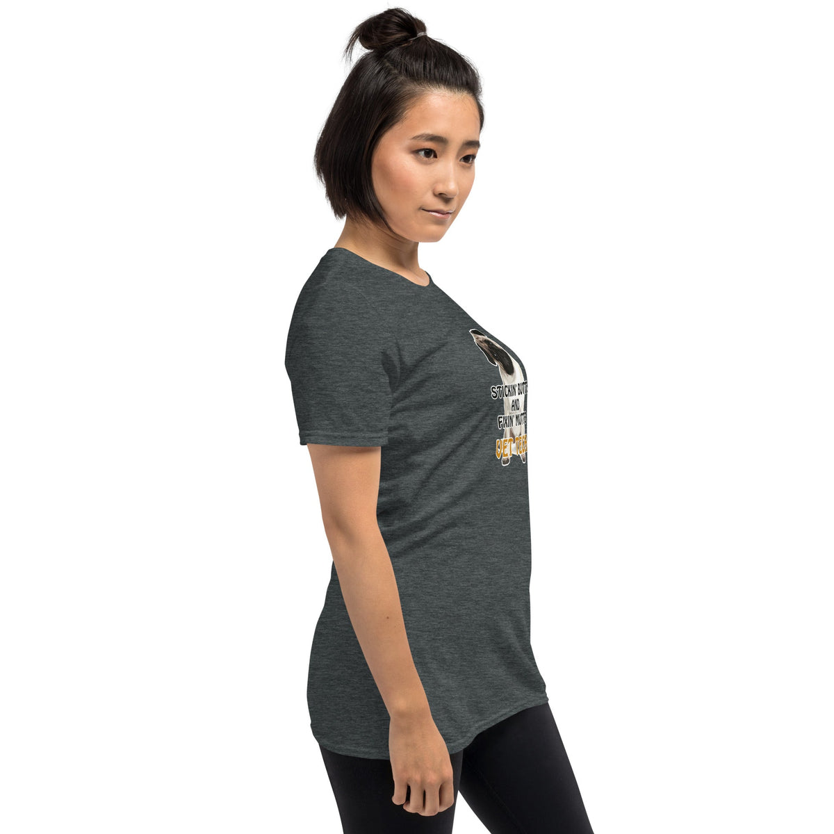 Stickin' butts and fixin' mutts vet tech Unisex T-shirt-Unisex T-Shirt | Gildan 64000-I love Veterinary