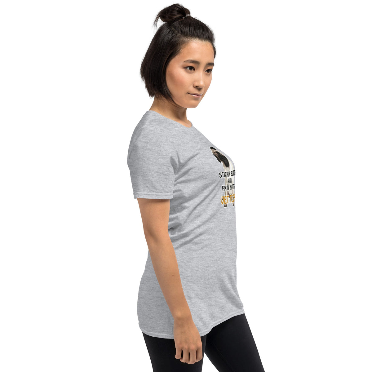 Stickin' butts and fixin' mutts vet tech Unisex T-shirt-Unisex T-Shirt | Gildan 64000-I love Veterinary