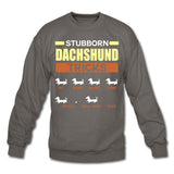 Stubborn dachshund tricks Crewneck Sweatshirt-Unisex Crewneck Sweatshirt | Gildan 18000-I love Veterinary