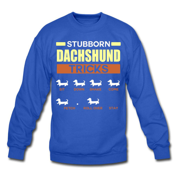 Stubborn dachshund tricks Crewneck Sweatshirt-Unisex Crewneck Sweatshirt | Gildan 18000-I love Veterinary