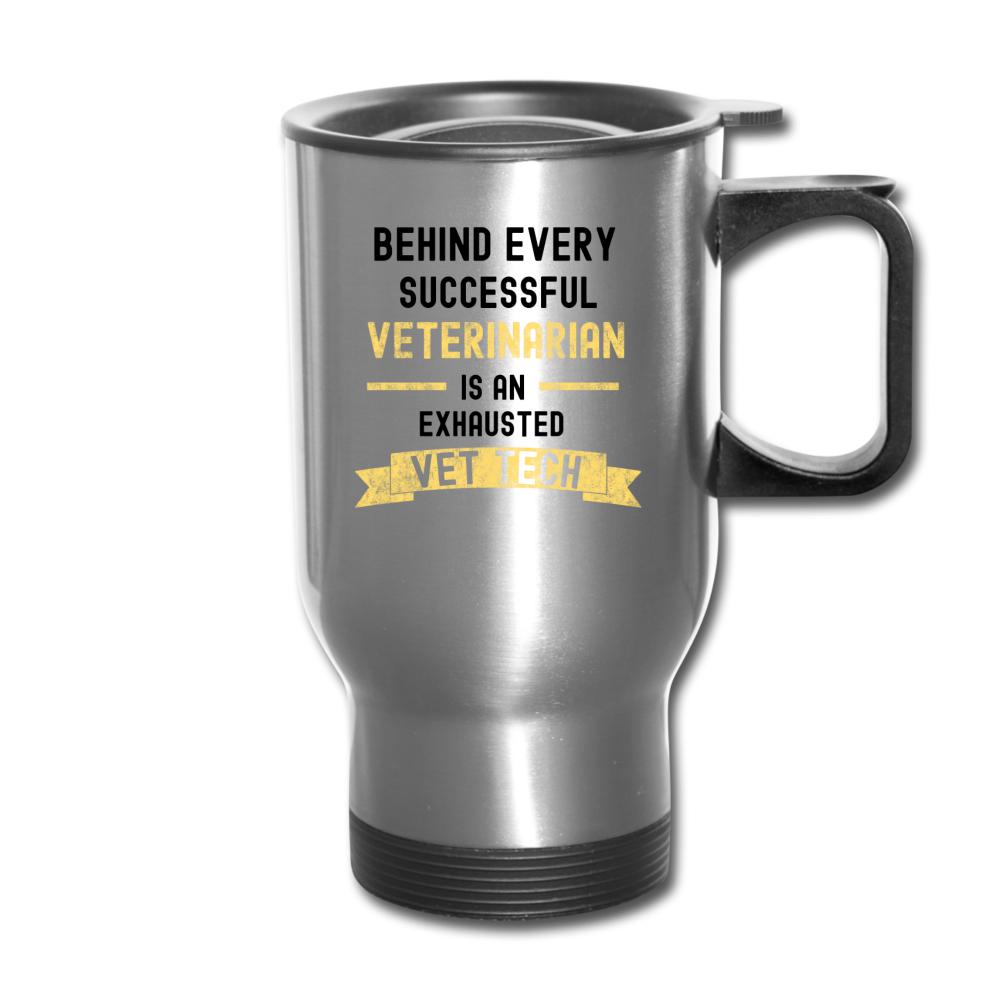 Successful Vet, Exhausted Vet Tech 14oz Travel Mug-Travel Mug | BestSub B4QC2-I love Veterinary
