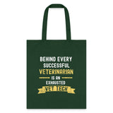 Successful Vet, Exhausted Vet Tech Cotton Tote Bag-Tote Bag | Q-Tees Q800-I love Veterinary