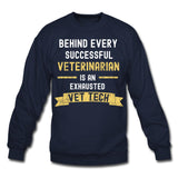 Successful Vet, Exhausted Vet Tech Crewneck Sweatshirt-Unisex Crewneck Sweatshirt | Gildan 18000-I love Veterinary