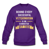 Successful Vet, Exhausted Vet Tech Crewneck Sweatshirt-Unisex Crewneck Sweatshirt | Gildan 18000-I love Veterinary
