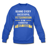 Successful Vet, Exhausted Vet Tech Crewneck Sweatshirt-Unisex Crewneck Sweatshirt | Gildan 18000-I love Veterinary