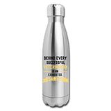 Successful Vet, Exhausted Vet Tech Insulated Stainless Steel Water Bottle-Insulated Stainless Steel Water Bottle | DyeTrans-I love Veterinary