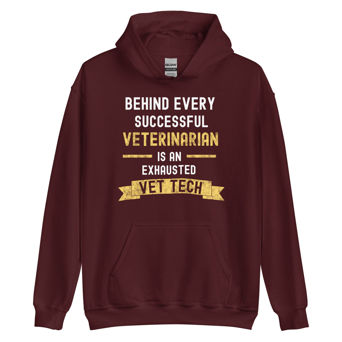 Successful Vet, Exhausted Vet Tech Unisex Hoodie-Unisex Hoodie | Gildan 18500-I love Veterinary
