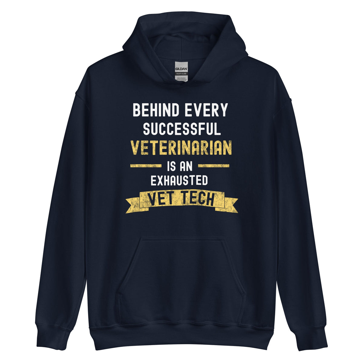 Successful Vet, Exhausted Vet Tech Unisex Hoodie-Unisex Hoodie | Gildan 18500-I love Veterinary