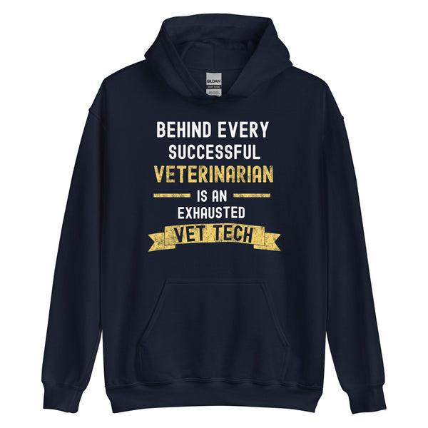 Successful Vet, Exhausted Vet Tech Unisex Hoodie-Unisex Hoodie | Gildan 18500-I love Veterinary