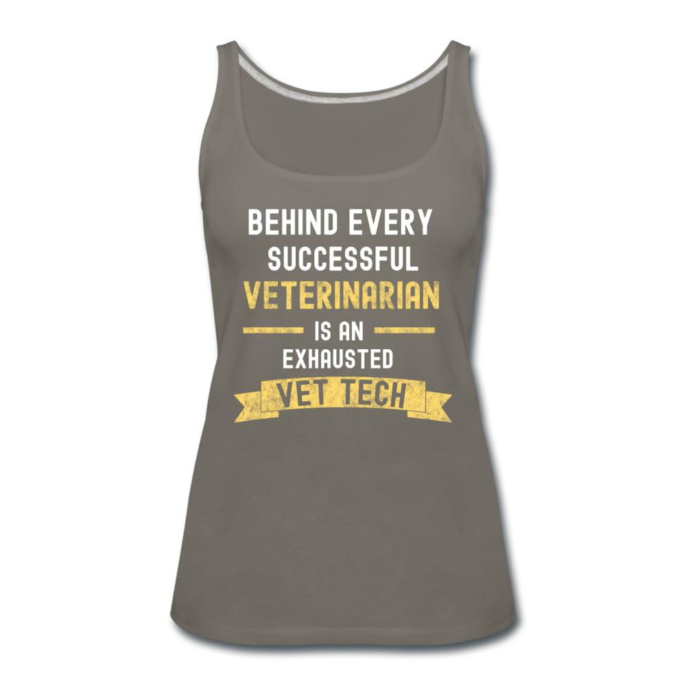 Successful Vet, Exhausted Vet Tech Women's Tank Top-Women’s Premium Tank Top | Spreadshirt 917-I love Veterinary