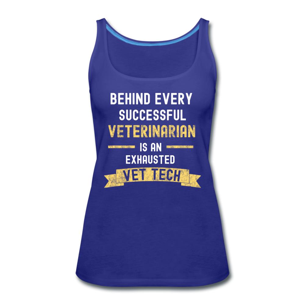 Successful Vet, Exhausted Vet Tech Women's Tank Top-Women’s Premium Tank Top | Spreadshirt 917-I love Veterinary