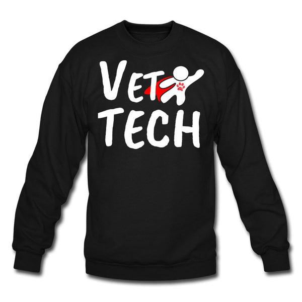 Super Vet Tech Crewneck Sweatshirt-Unisex Crewneck Sweatshirt | Gildan 18000-I love Veterinary