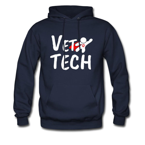 Super Vet Tech Unisex Hoodie-Men's Hoodie | Hanes P170-I love Veterinary