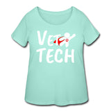 Super Vet Tech Women's Curvy T-shirt-Women’s Curvy T-Shirt | LAT 3804-I love Veterinary