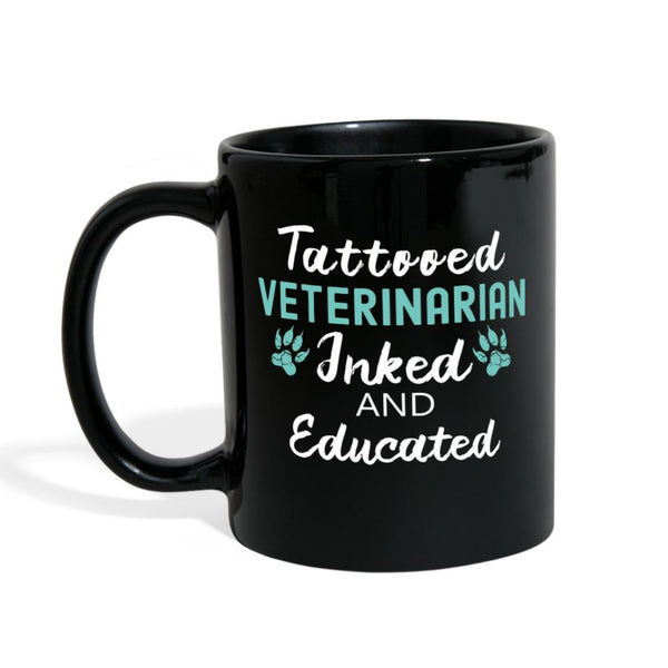 Tattooed Veterinarian Inked and Educated Full Color Mug-Full Color Mug | BestSub B11Q-I love Veterinary
