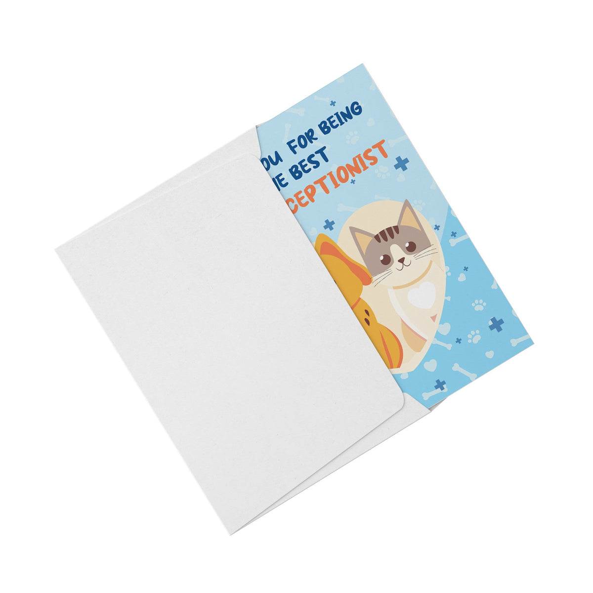 Thank you for being the best Vet Receptionist - Flat Card Set-Postcards-I love Veterinary