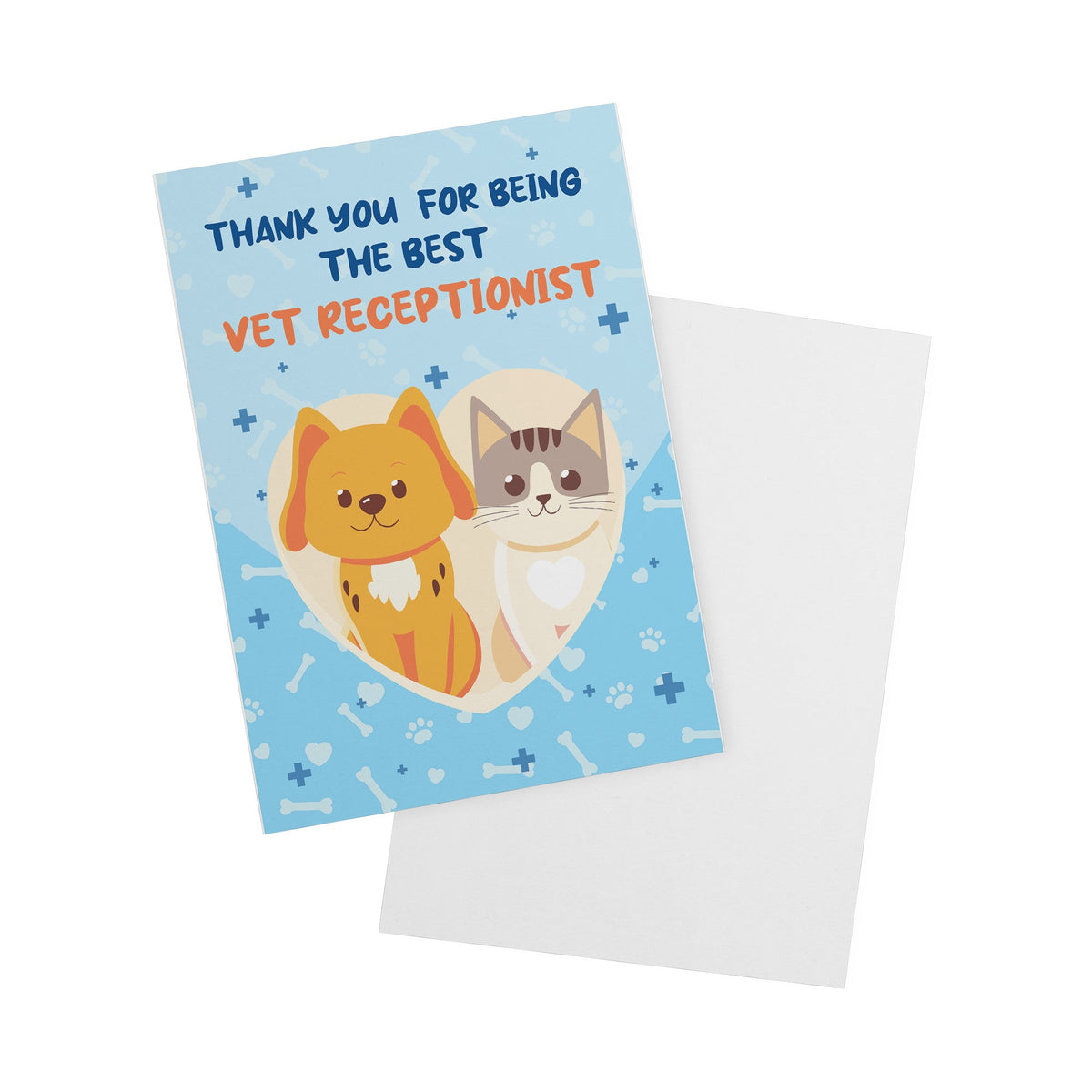 Thank you for being the best Vet Receptionist - Flat Card Set-Postcards-I love Veterinary