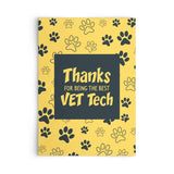Thanks for being the Best Vet Tech Flat Card-Postcards-I love Veterinary
