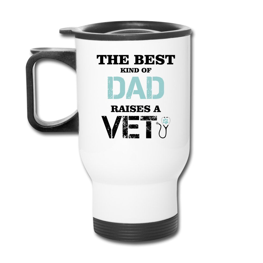 The best kind of Dad raises a Vet 14oz Travel Mug-Travel Mug | BestSub B4QC2-I love Veterinary