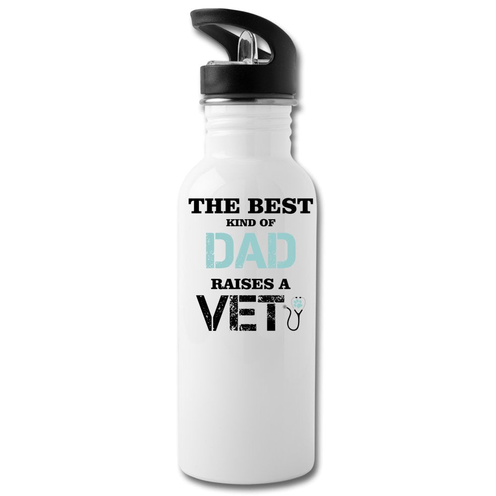The best kind of Dad raises a Vet 20oz Water Bottle-Water Bottle | BestSub BLH1-2-I love Veterinary