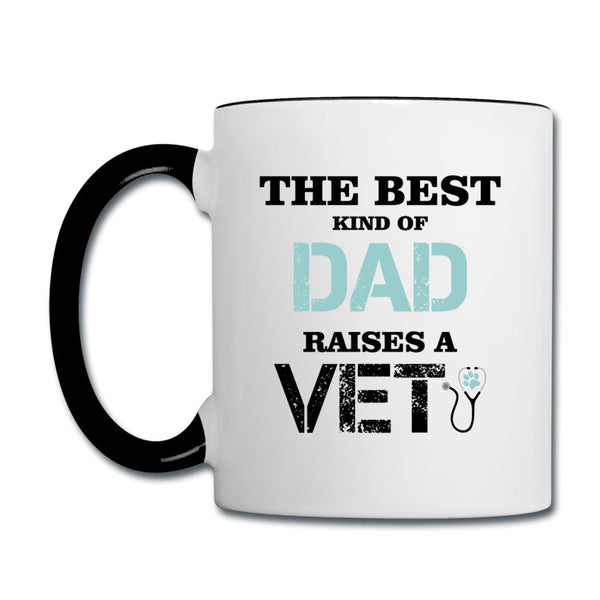 The best kind of Dad raises a Vet Contrast Coffee Mug-Contrast Coffee Mug | BestSub B11TAA-I love Veterinary