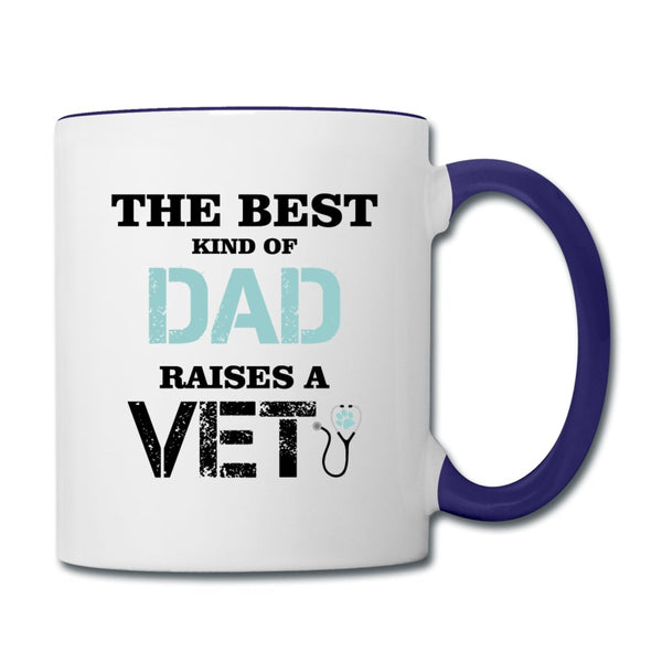 The best kind of Dad raises a Vet Contrast Coffee Mug-Contrast Coffee Mug | BestSub B11TAA-I love Veterinary