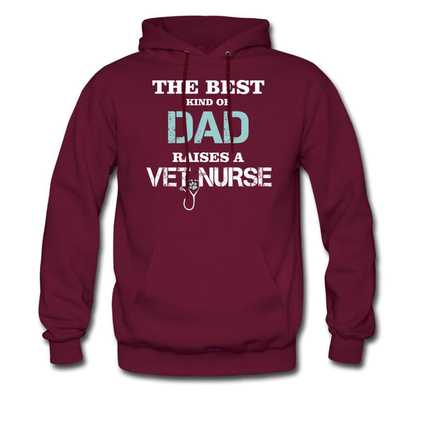 The best kind of Dad raises a Vet Nurse Unisex Hoodie-Men's Hoodie | Hanes P170-I love Veterinary