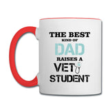 The best kind of Dad raises a Vet Student Contrast Coffee Mug-Contrast Coffee Mug | BestSub B11TAA-I love Veterinary