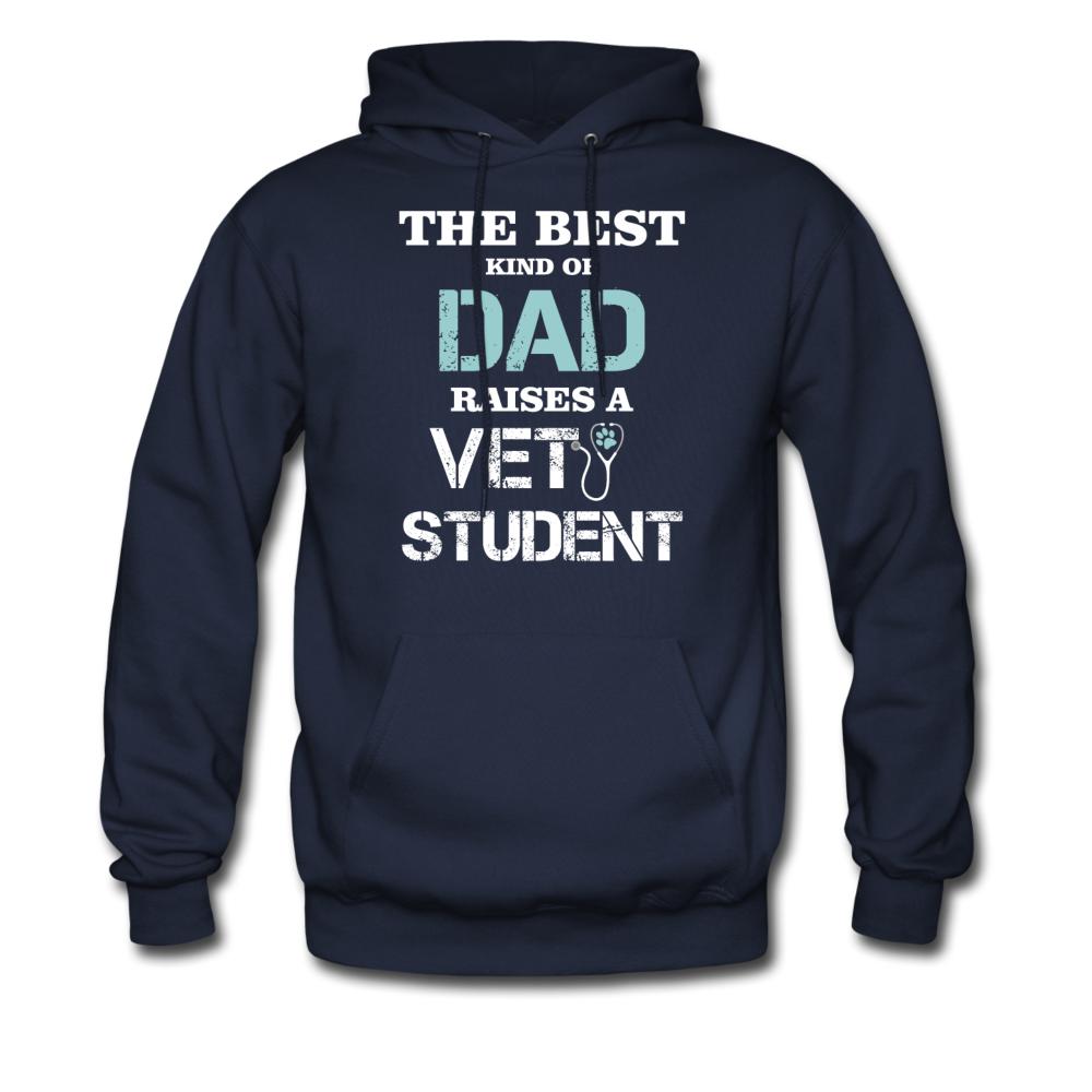 The best kind of Dad raises a Vet Student Unisex Hoodie-Men's Hoodie | Hanes P170-I love Veterinary