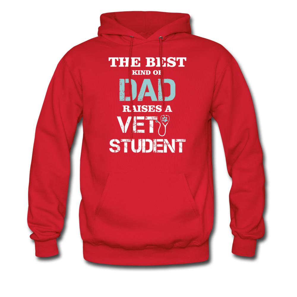 The best kind of Dad raises a Vet Student Unisex Hoodie-Men's Hoodie | Hanes P170-I love Veterinary