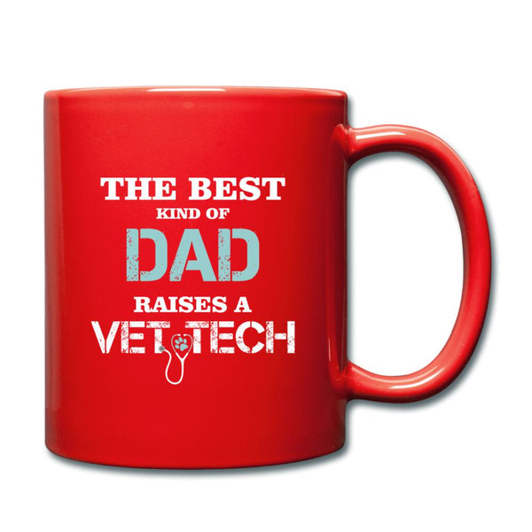 The best kind of Dad raises a Vet Tech Full Color Mug-Full Color Mug | BestSub B11Q-I love Veterinary