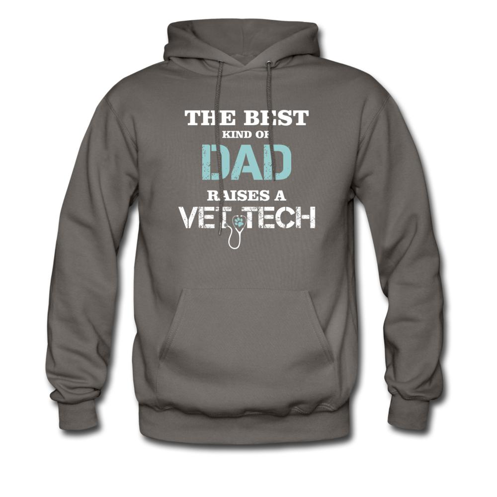 The best kind of Dad raises a Vet Tech Unisex Hoodie-Men's Hoodie | Hanes P170-I love Veterinary