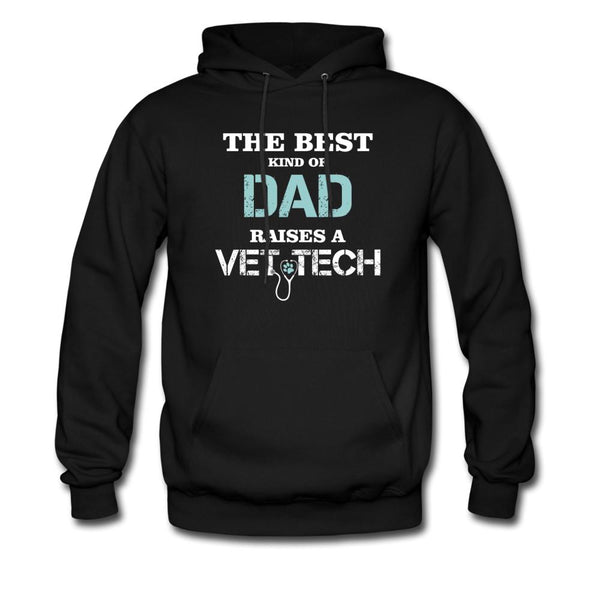 The best kind of Dad raises a Vet Tech Unisex Hoodie-Men's Hoodie | Hanes P170-I love Veterinary