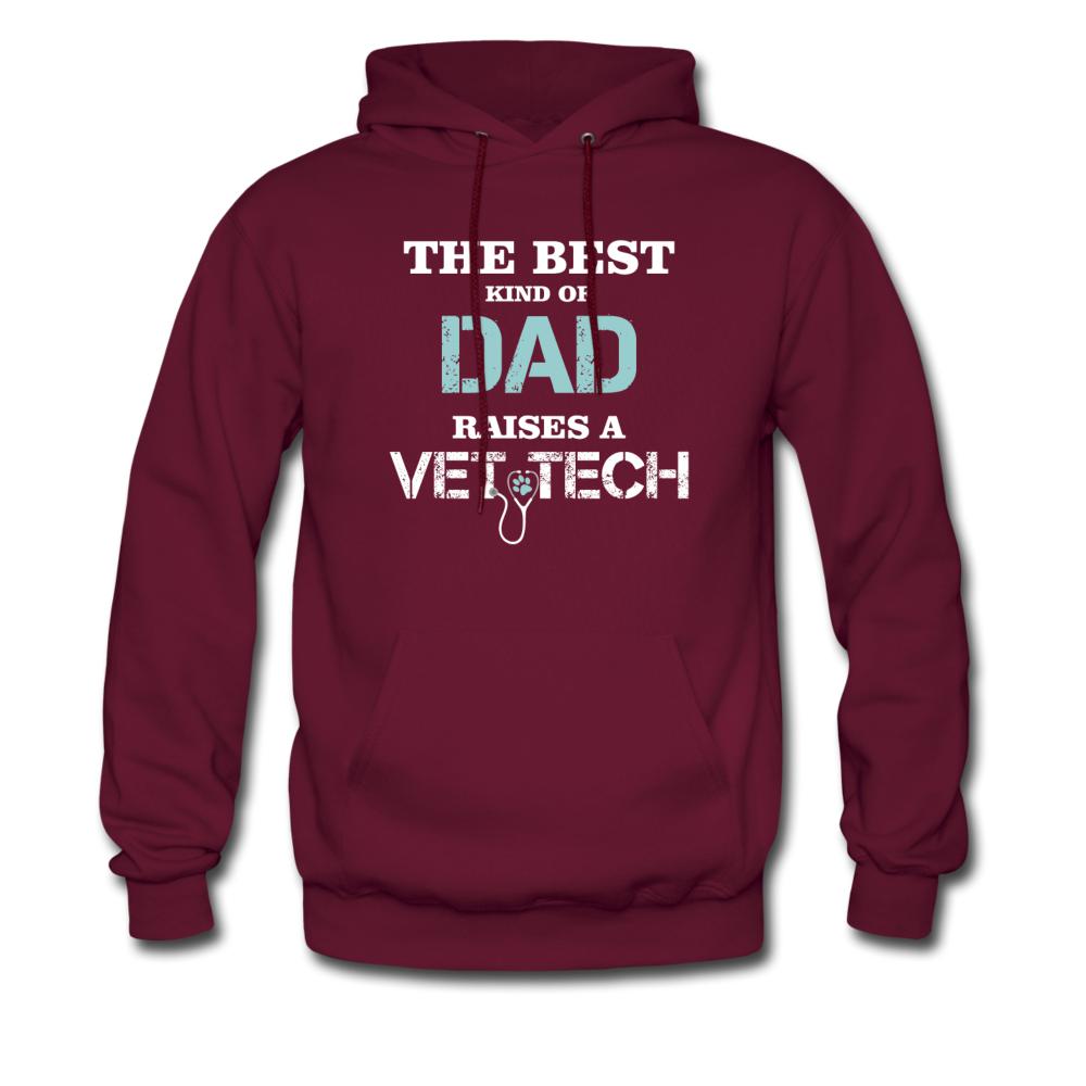 The best kind of Dad raises a Vet Tech Unisex Hoodie-Men's Hoodie | Hanes P170-I love Veterinary