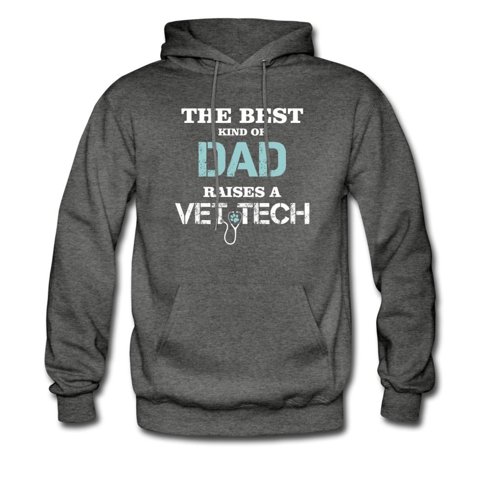The best kind of Dad raises a Vet Tech Unisex Hoodie-Men's Hoodie | Hanes P170-I love Veterinary