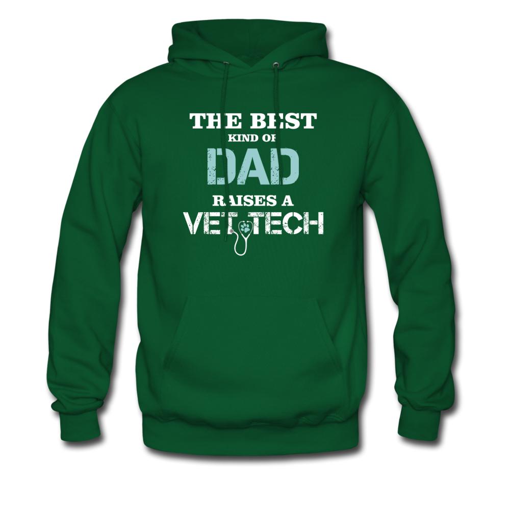 The best kind of Dad raises a Vet Tech Unisex Hoodie-Men's Hoodie | Hanes P170-I love Veterinary