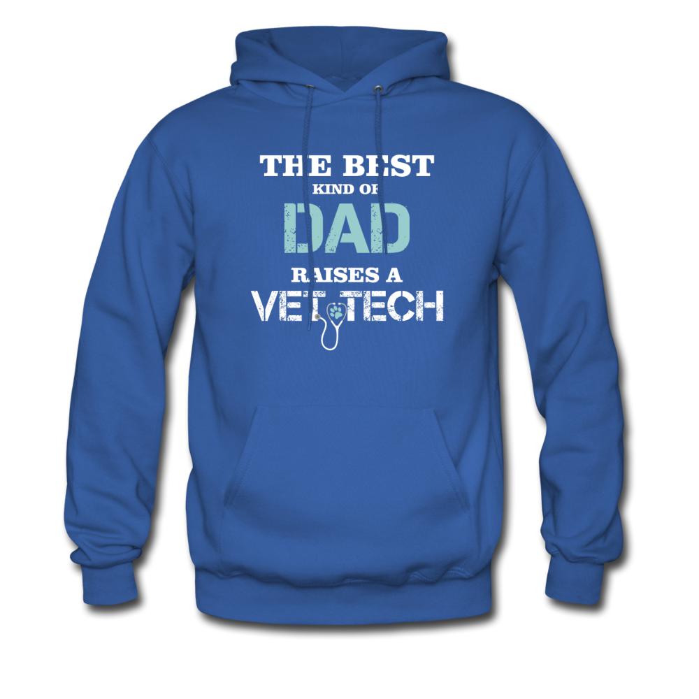 The best kind of Dad raises a Vet Tech Unisex Hoodie-Men's Hoodie | Hanes P170-I love Veterinary