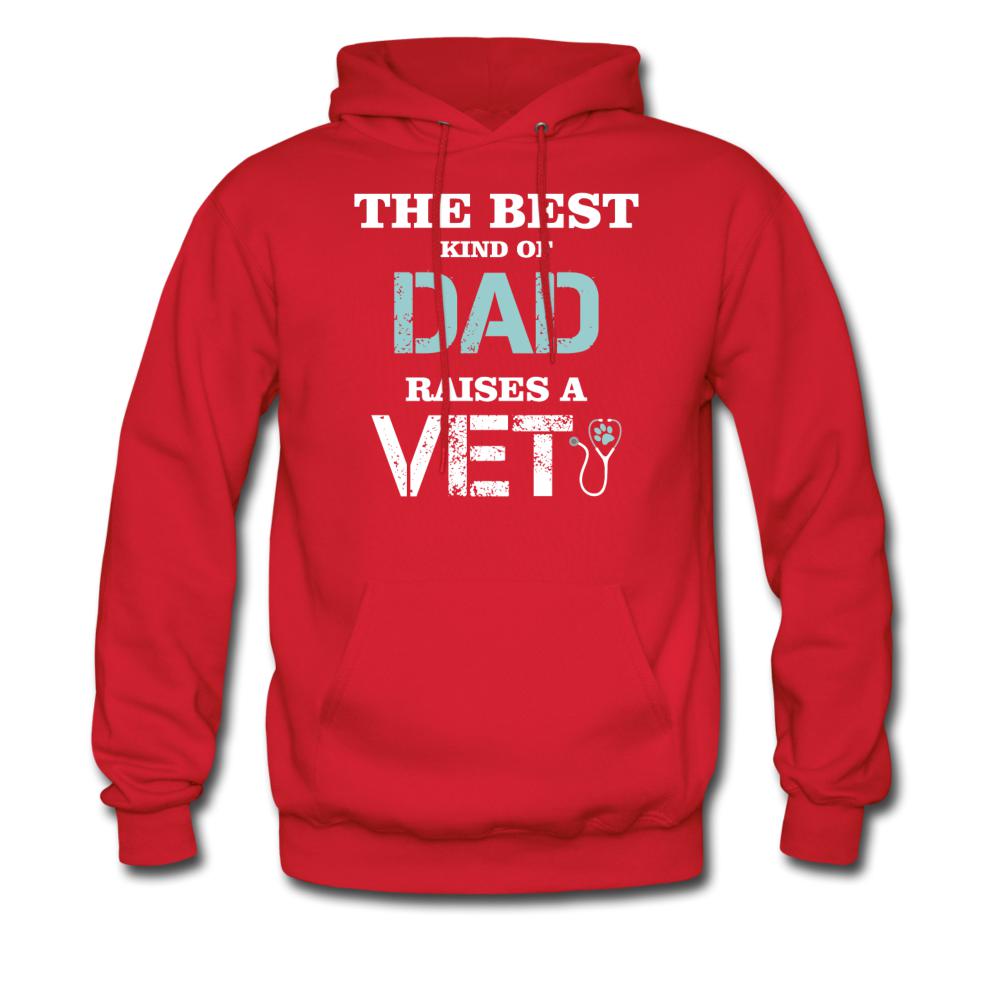 The best kind of Dad raises a Vet Unisex Hoodie-Men's Hoodie | Hanes P170-I love Veterinary