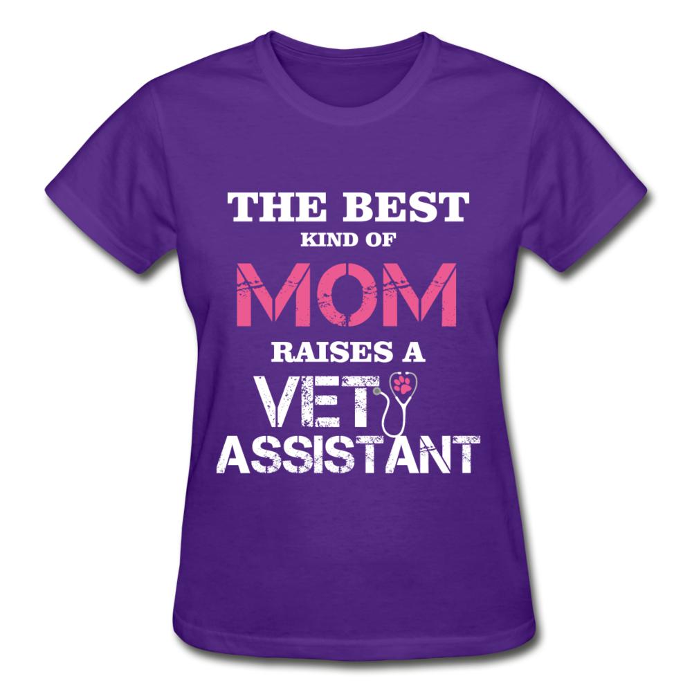 The best kind of Mom raises a Vet Assistant Gildan Ultra Cotton Ladies T-Shirt-Ultra Cotton Ladies T-Shirt | Gildan G200L-I love Veterinary